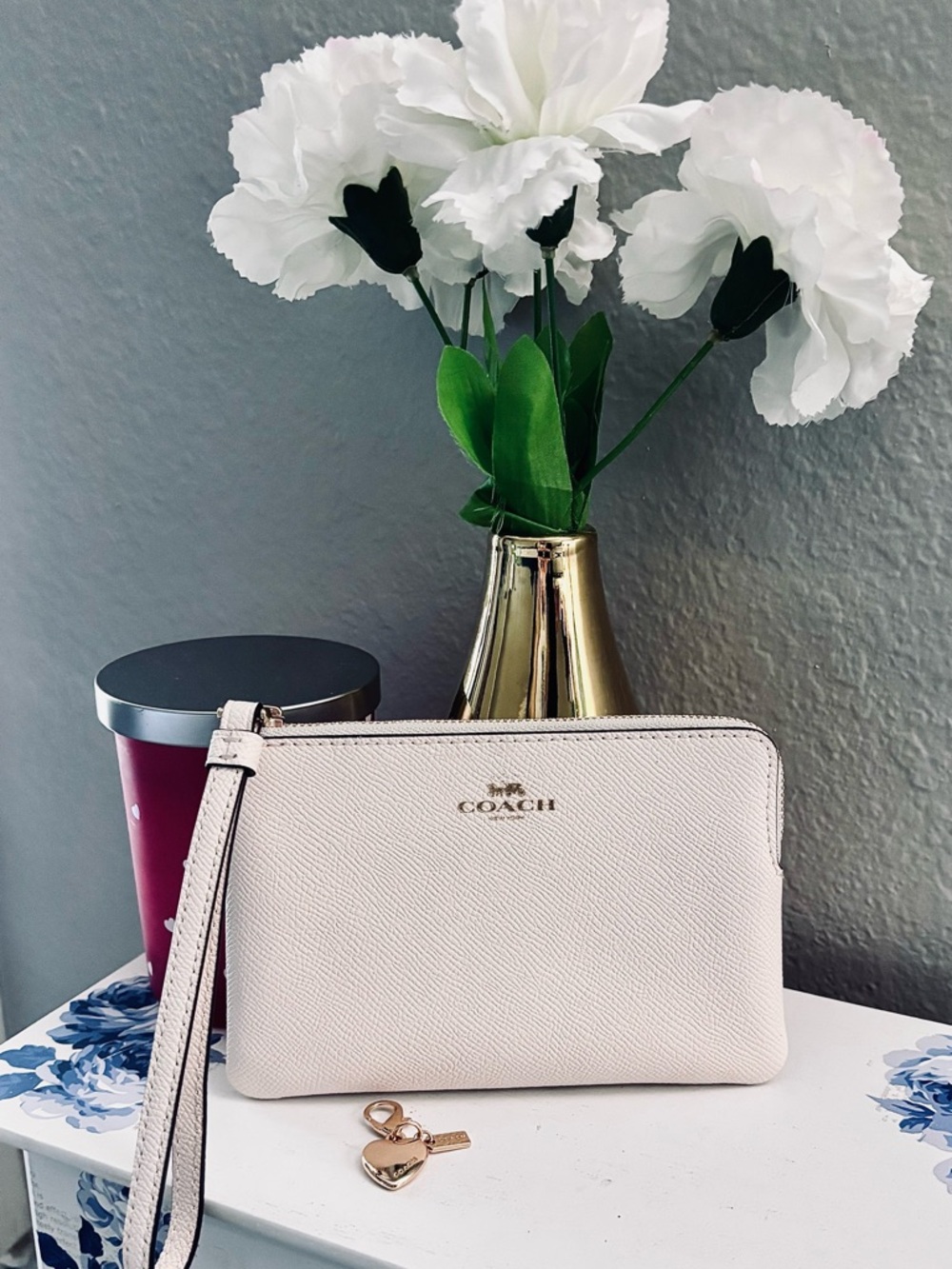 Coach Wristlet Wallet w/ Charm